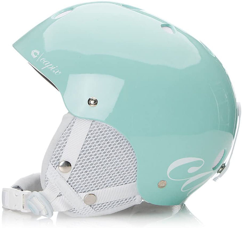 Capix Shorty Tiffany & White Helmet & Goggles Recon Combo Snowboard Ski Package Xs Small