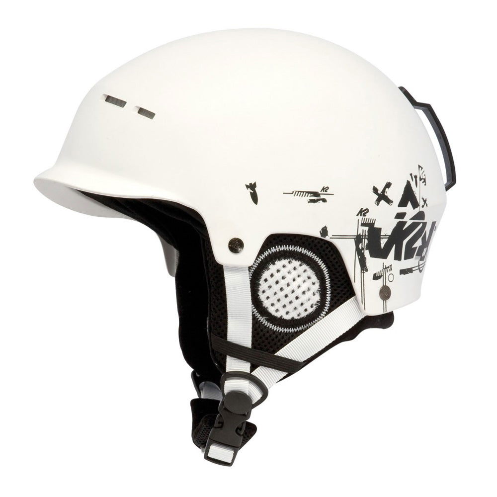 bike snowboard helmet K2 Rant Visor White Helmet Snowboard Ski skate, wake, bike Small S-M 5