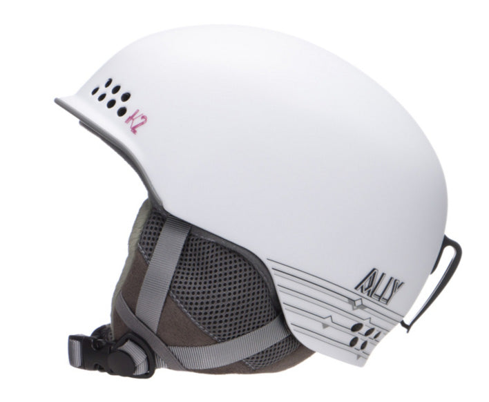k2 girls ski helmet K2 Ally White Womens Girls Dial Helmet Snowboard Ski skate, wake, bike