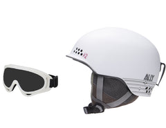 K2 Ally Womens Girls White Dial Helmet & Goggles Recon Combo Snowboard Ski XS