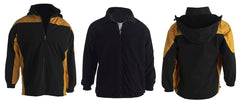 Symbolic Maxx Snowboard Ski 2 in 1 Jacket Hooded Fleece Liner Mens 5,000mm L XL Black Yellow