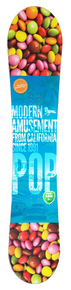 140cm Modern Amusement Pop, Camber Womens Snowboard, Build a Package with Boots and Bindings.