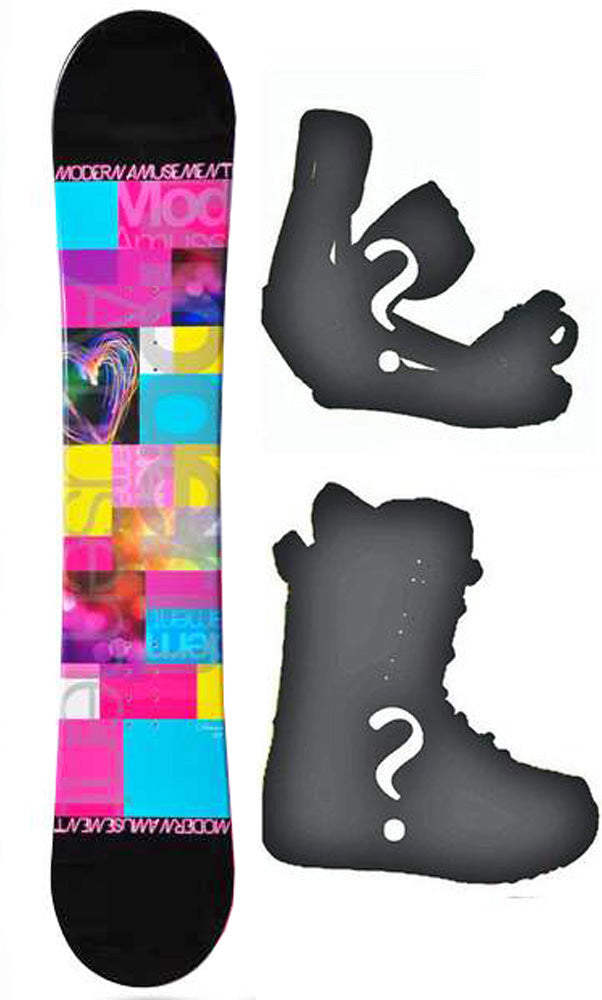 140cm Modern Amusement Dream, Camber Womens Snowboard, Build a Package with Boots and Bindings.