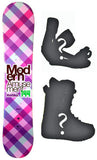 140cm Modern Amusement Marina Blem Womens's Girl's Camber Snowboard, or Build a Package with Boots and Bindings.