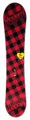 140cm Modern Amusement Santa Monica Red Rocker Womens Blem Snowboard, Build a Package with Boots and Bindings.