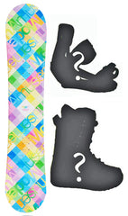 140cm Modern Amusement Santa Monica, Camber Womens Snowboard, Build a Package with Boots and Bindings.