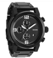 NIXON The Ride Dodge Mens Stainless Steel Analog Black Dial Watch 49mm Rare
