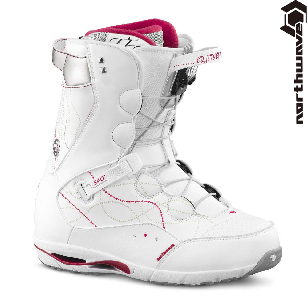 Northwave Opal Super Lace Snowboard Boots White Womens 5