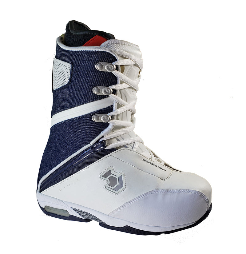 Northwave Rival Snowboard Boots White Denim, Men size 8.5