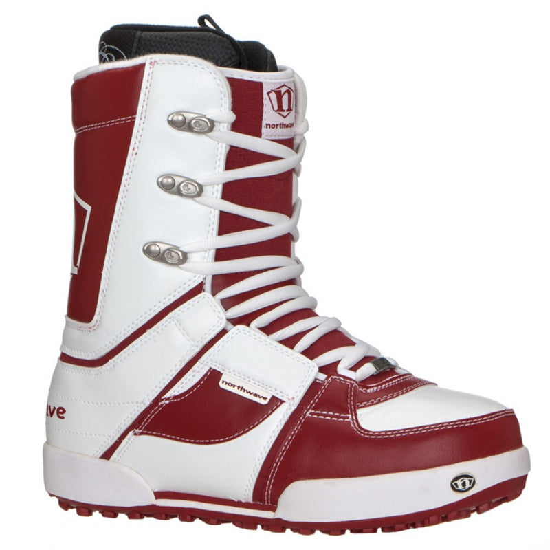 Northwave N Boot Snowboard Boots White Red Mens Size 9.5
