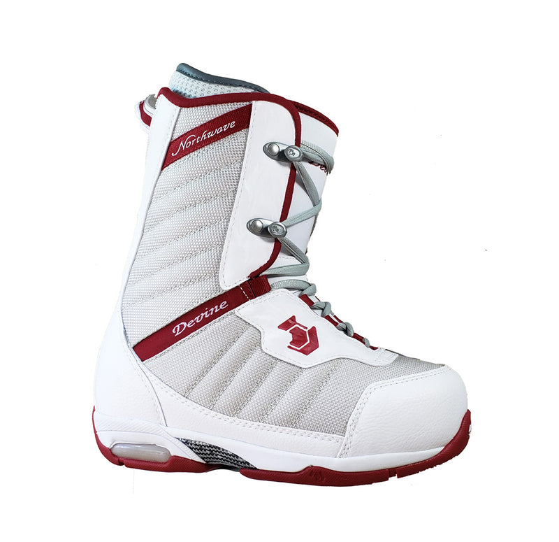 Northwave Devine Snowboard Boots White Red Womens 6.5 7 euro 37.5
