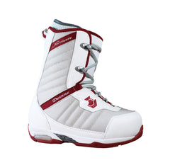 Northwave Devine Lace Snowboard Boots White Red Kids Size 4
