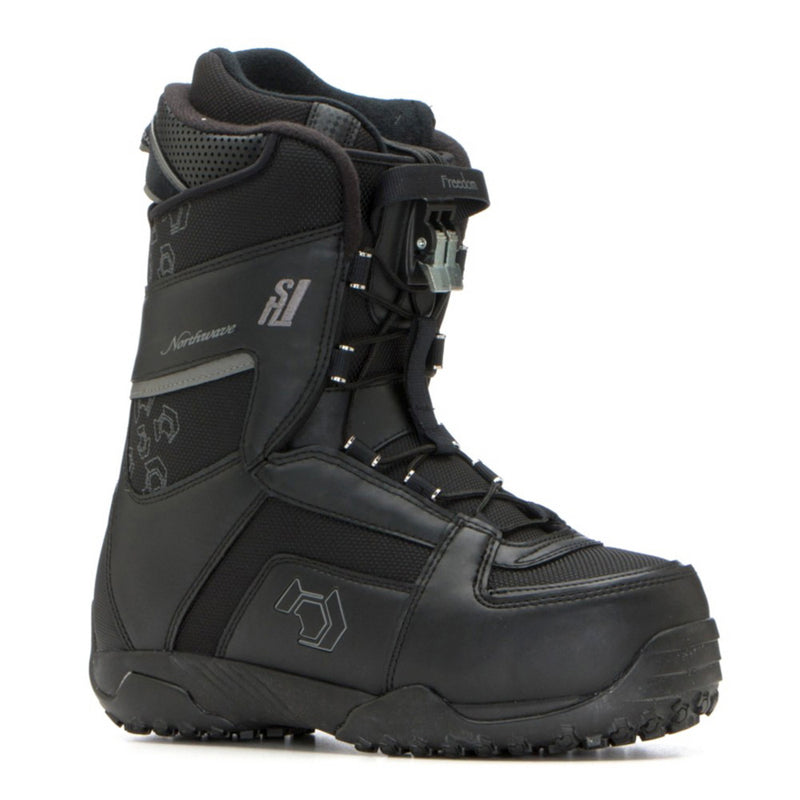 Northwave Freedom Super Lace SL Snowboard Boots Black Womens Size 6.5 7 euro 37.5