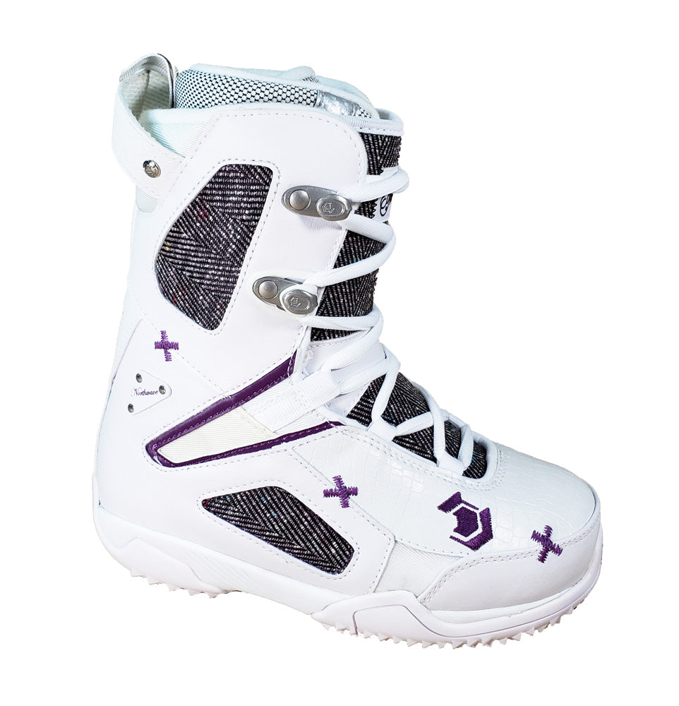 Northwave Freedom Snowboard Boots Blem White Purple, Kids - Girl 3.5 Euro 35