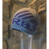 RBX Tech Lightweight Mesh Knit Snowboard Beanie Beany Heather Grey Purple One Size Fits Most