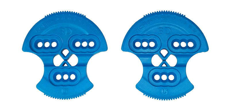 Burton Re:Flex 3D Hole Pattern Replacement Mounting Discs (Pair) REFLEX Blue