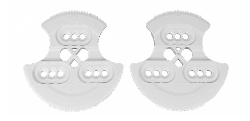 Burton Re:Flex 3D Hole Pattern Replacement Mounting Discs (Pair) REFLEX WHITE