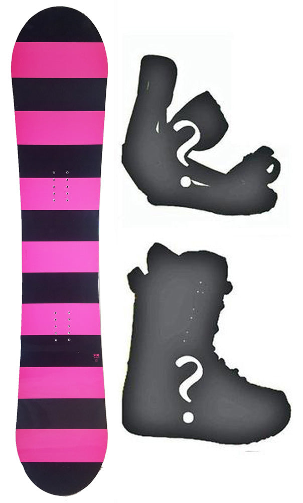 140cm Slq DC Full Out W-Camber Womens Girls Snowboard, Build a Package with Boots and Bindings.
