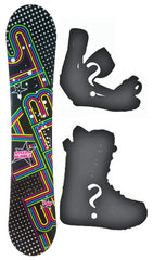 144cm Stella Bubble Black Camber Womens Snowboard, Build a Package with Boots and Bindings.