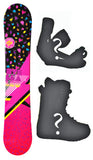 144cm Stella Leo Black Camber Womens Blem Snowboard, Build a Package with Boots and Bindings.