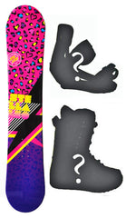 140cm Stella Leo Pink, Rocker Womens Blem Snowboard Build a Package with Boots and Bindings.