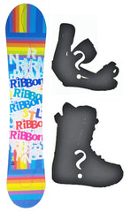 140cm Stella Ribbon Blue, Rocker Womens Snowboard, Build a Package with Boots and Bindings.