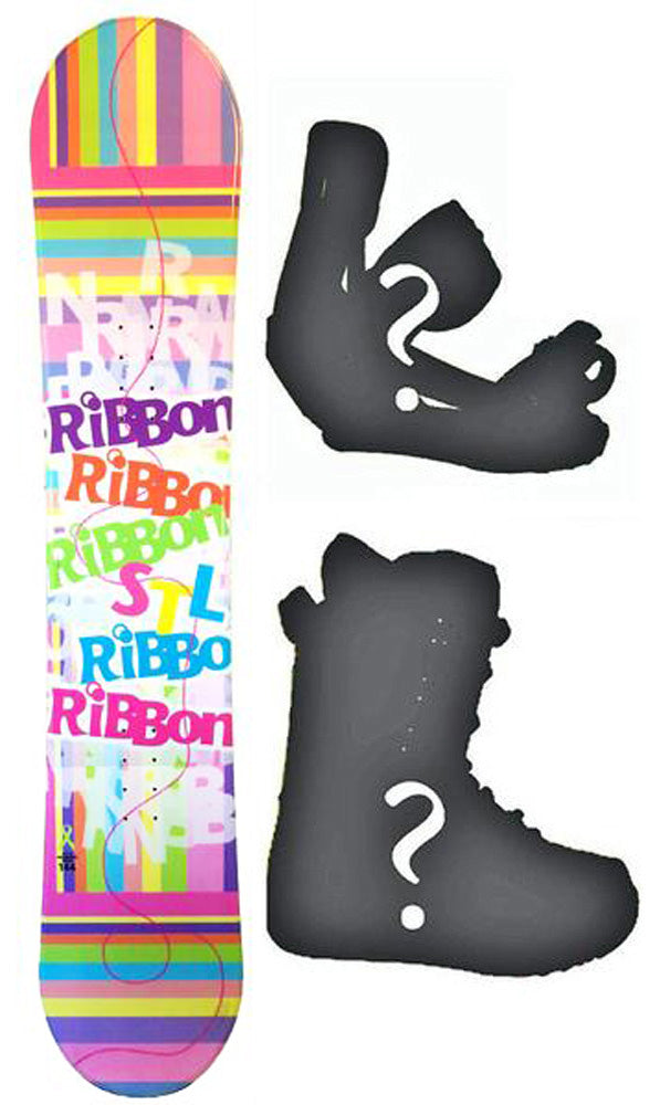 140cm Stella Ribbon Pink, Camber Womens Snowboard, Build a Package with Boots and Bindings.