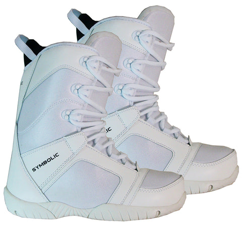 Symbolic White-Ultra Light Mens Snowboard Blem Boots Size 5 6 7 8 9