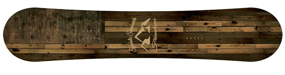 Symbolic Knotty Snowboard – Wood Grain Hybrid Rocker, Sizes 160cm 163cm 167cm, All-Mountain