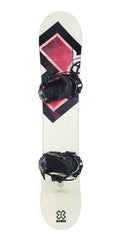 140cm X-Games Team Vapor Womens Camber Blem Snowboard With S-M Symbolic Flow Black Bindings Package