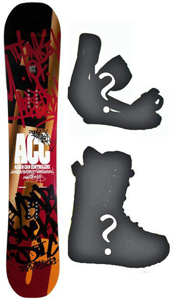 152cm ACC Poison W-Rocker Snowboard, Build a Package with Boots and Bindings.