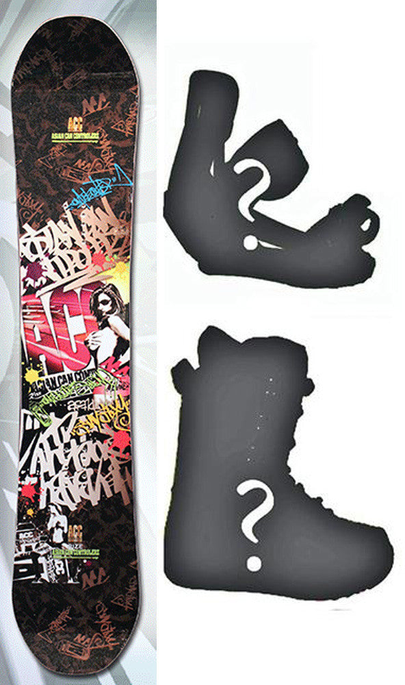 144cm ACC Rize Camber Snowboard, Build a Package with Boots and Bindings.