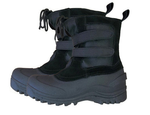 AMS Velcro Snow Boots Sizes  3 4 5  Black