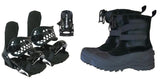 Ams Velcro Snowboard Light Weight Bindings & Snow Boots Package Deal 3,4,5 kids youth