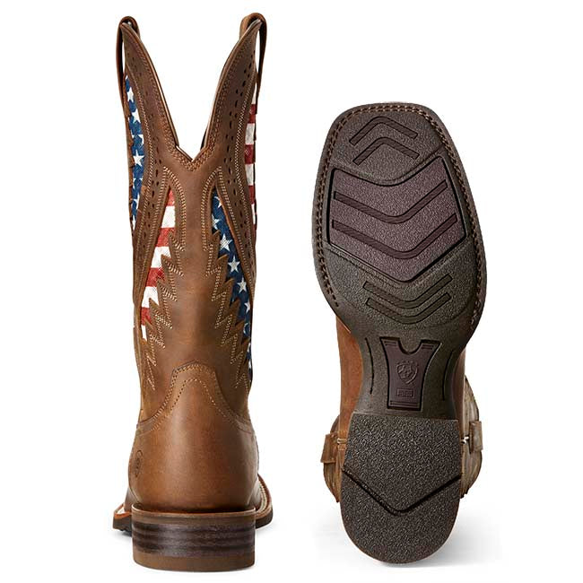$240 Ariat Men 11.5 WIDE Quickdraw Venttek Western Cowboy Square Toe Boots AR200