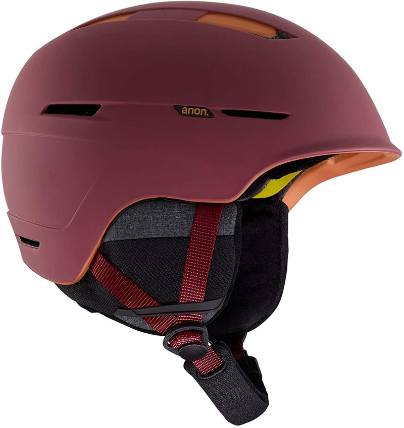$150 Burton Anon Invert S Small 52-55cm Ski Snowboard Maroon Helmet AR376 NEW