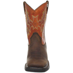 $120 Ariat Workhog Pull-On Work Wide square toe Cowboy Boots 6 M Kids AR145 NEW