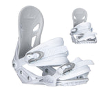 Avalanche Serenity Women's Snowboard Bindings M L White *BLEM*