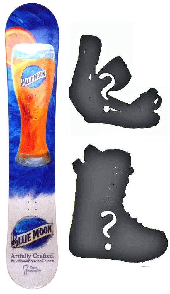 153cm Blue Moon Rocker Snowboard, Build a Package with Boots and Bindings.