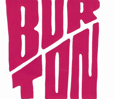 Burton Snowboard Sticker Breast Cancer Pink Die Cut Collection 3"x3" #11
