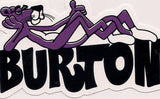 Burton Snowboard Sticker Pink Panther Purple Vintage 1991 4"x2" #16