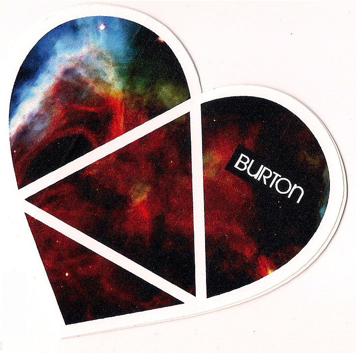 Burton Snowboard Sticker Love Heart Pyramid Limited Edition 4"x3" #17