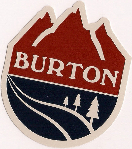 burton font snowboard Burton Snowboard Sticker Nugget Snowboarding 3.5"x3" #3