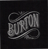 Burton Snowboard Sticker Black & White Collection 3.5 x 3.5" #8