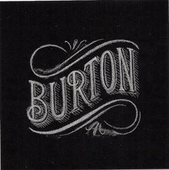 Burton Snowboard Sticker Black & White Collection 3.5 x 3.5