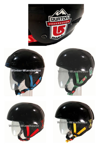 Used Burton Helmet Progression Red Skycap Snowboard Ski  XS S M L XL