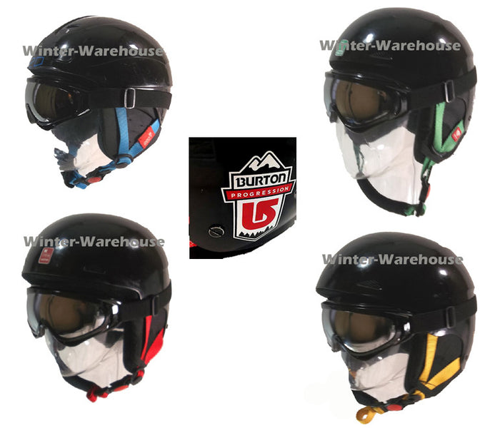 burton goggles Burton Used Helmet and New Recon White Goggle Combo Package Progressio