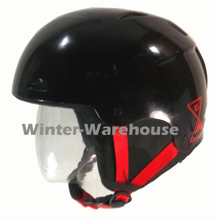 burton red snowboard helmet Used Burton Helmet Progression Red Skycap Snowboard Ski XS S M L XL