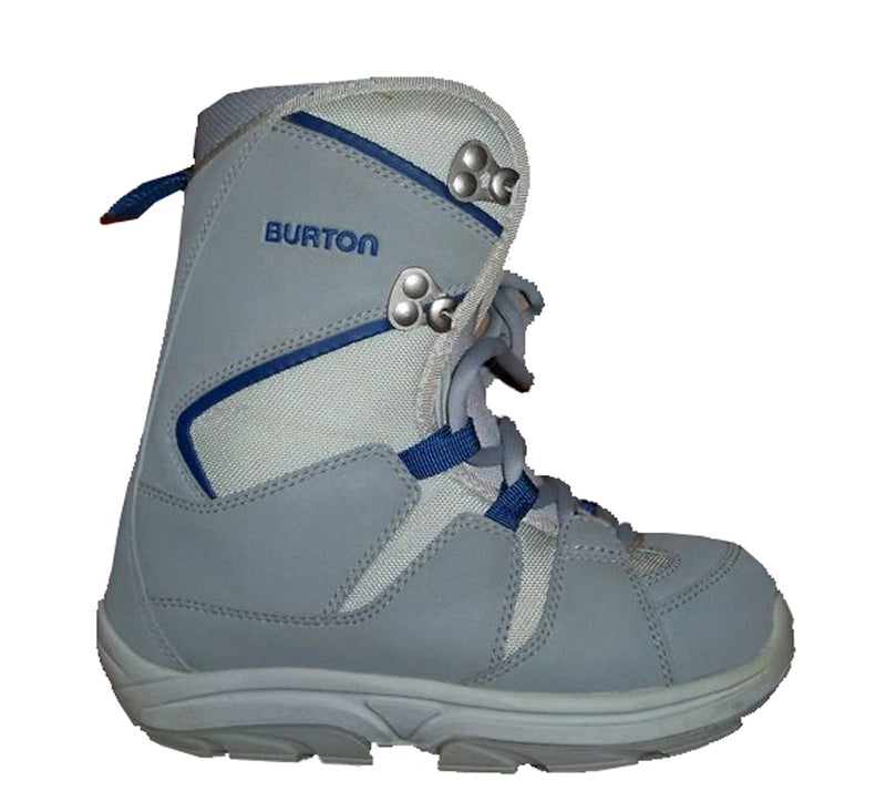Burton Moto Kids USED Snowboard Boots Size 5 Gray