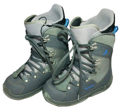 Burton Progression USED Snowboard Boots Size Womens 5 or Kids 4 Euro 35 Gray
